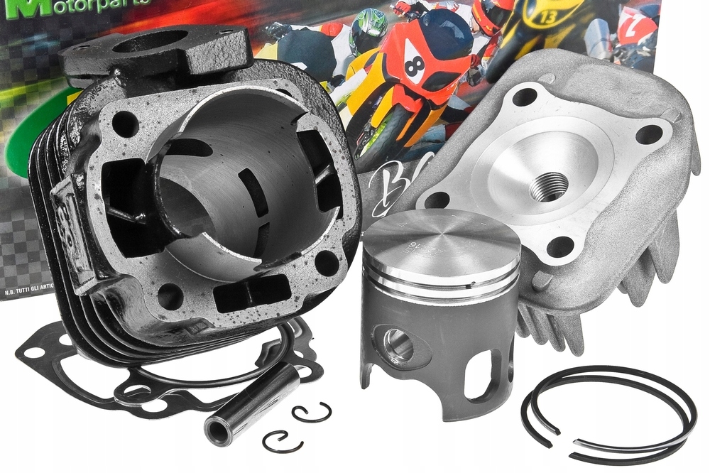 Cylinder Kit Top Performances Black Trophy 70cc, Minarelli ležiace Ac