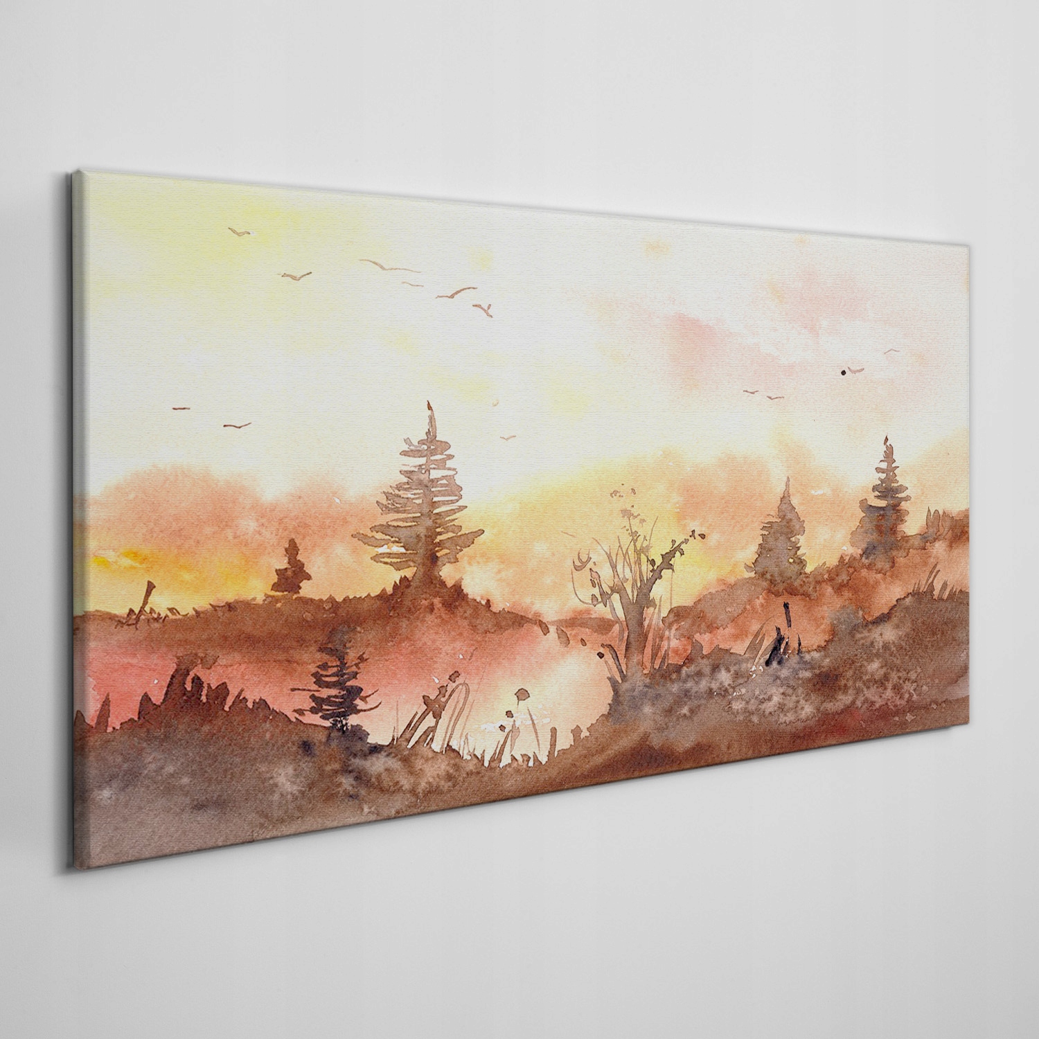 

Ścienny fotoobraz na płótnie Akwarele las 120x60