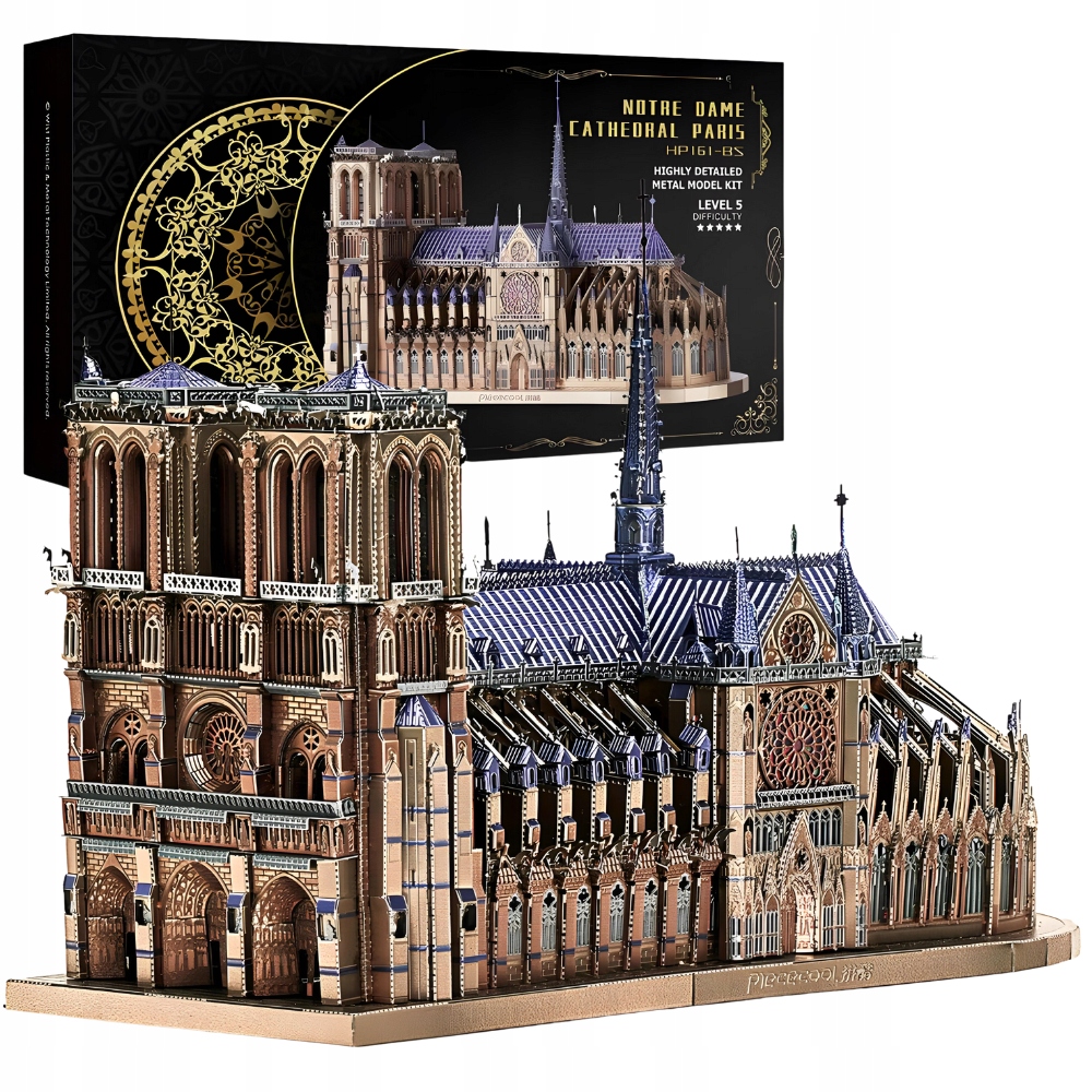 Piececool Puzzle Metalowe Model 3D Notre Dame