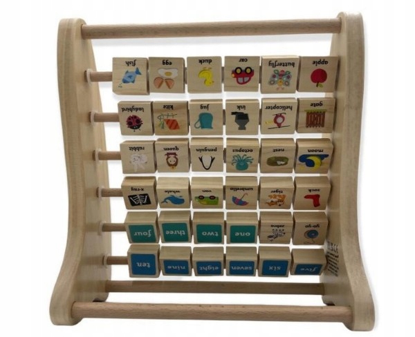 F5E309*ELD DREWNIANA TABLICA DO NAUKI OS KSA Rodzaj nauka czytania