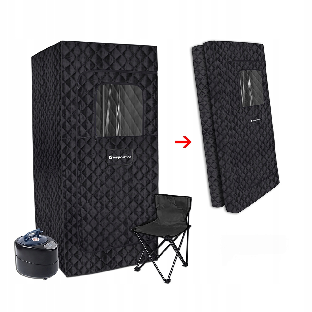 Sauna Parowa inSPORTline Klementina II przenośna domowa 1500W 3L fotel