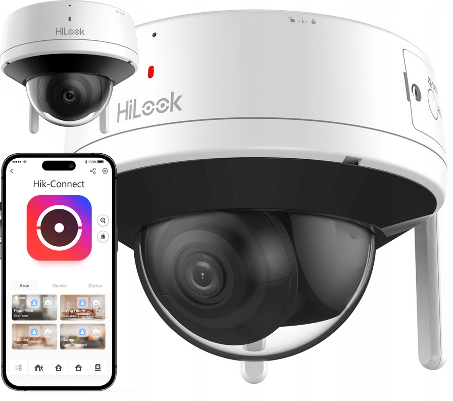 WiFi kamera 2MPx IPC-D120HA-D/W(W) HiLook od společnosti Hikvision Mikrofon Reproduktor