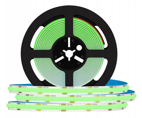 Taśma LED COB 60W IP20 zielona 5m