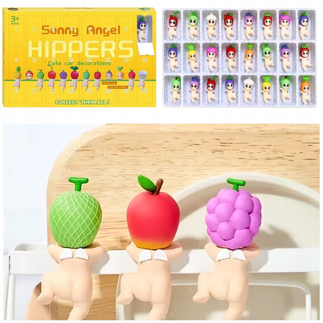 Адвент-календарь Sonny Angel Hippers, 24 фигурки-брелока с фруктами и овощами, от 3 лет — фото 3