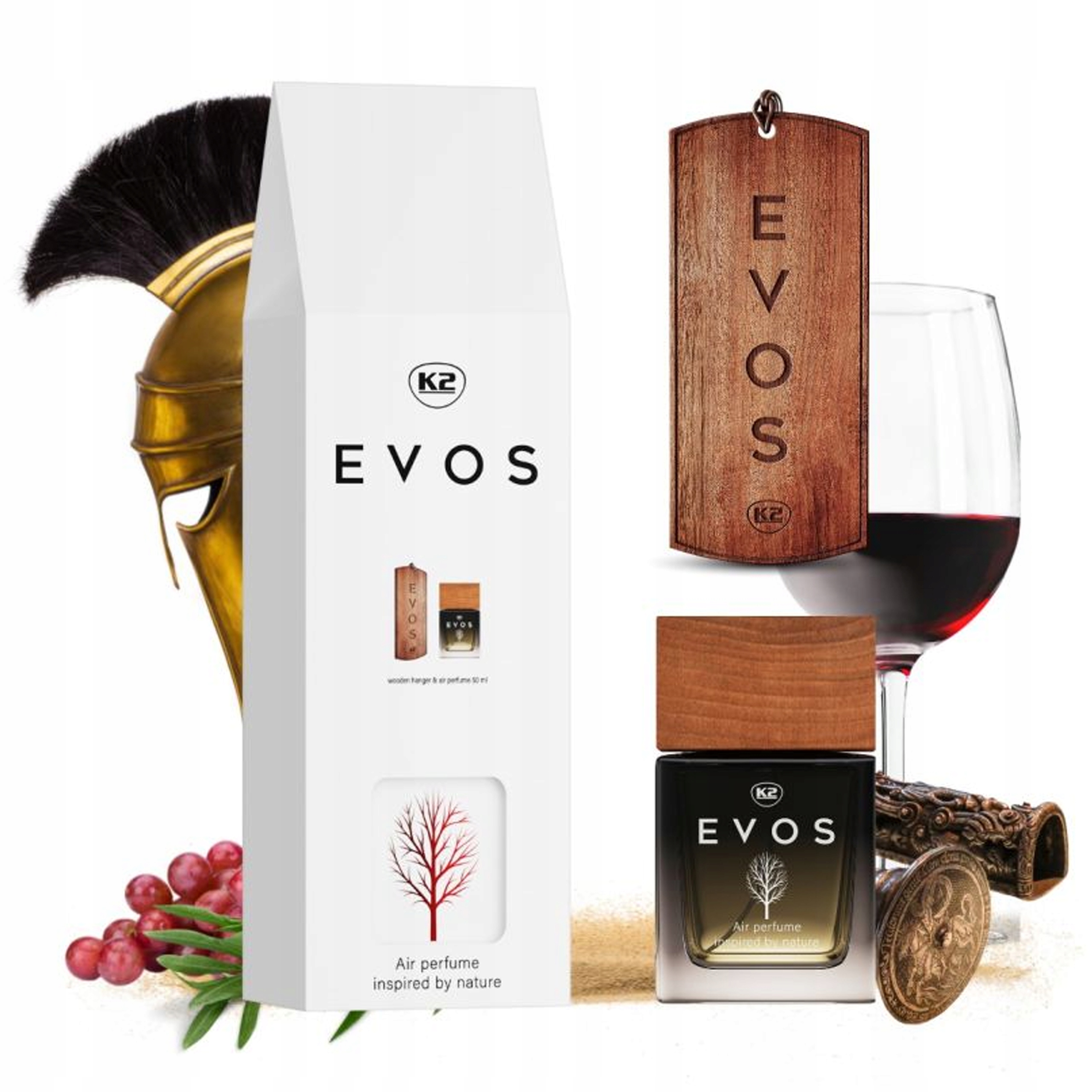 Dárková Sada Pro Řidiče Parfémů Přívěsek K2 Evos Sparta Box
