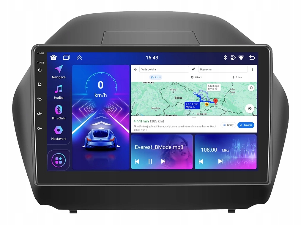 Bmode 2DIN autorádio BEV36 Android, Hyundai ix35