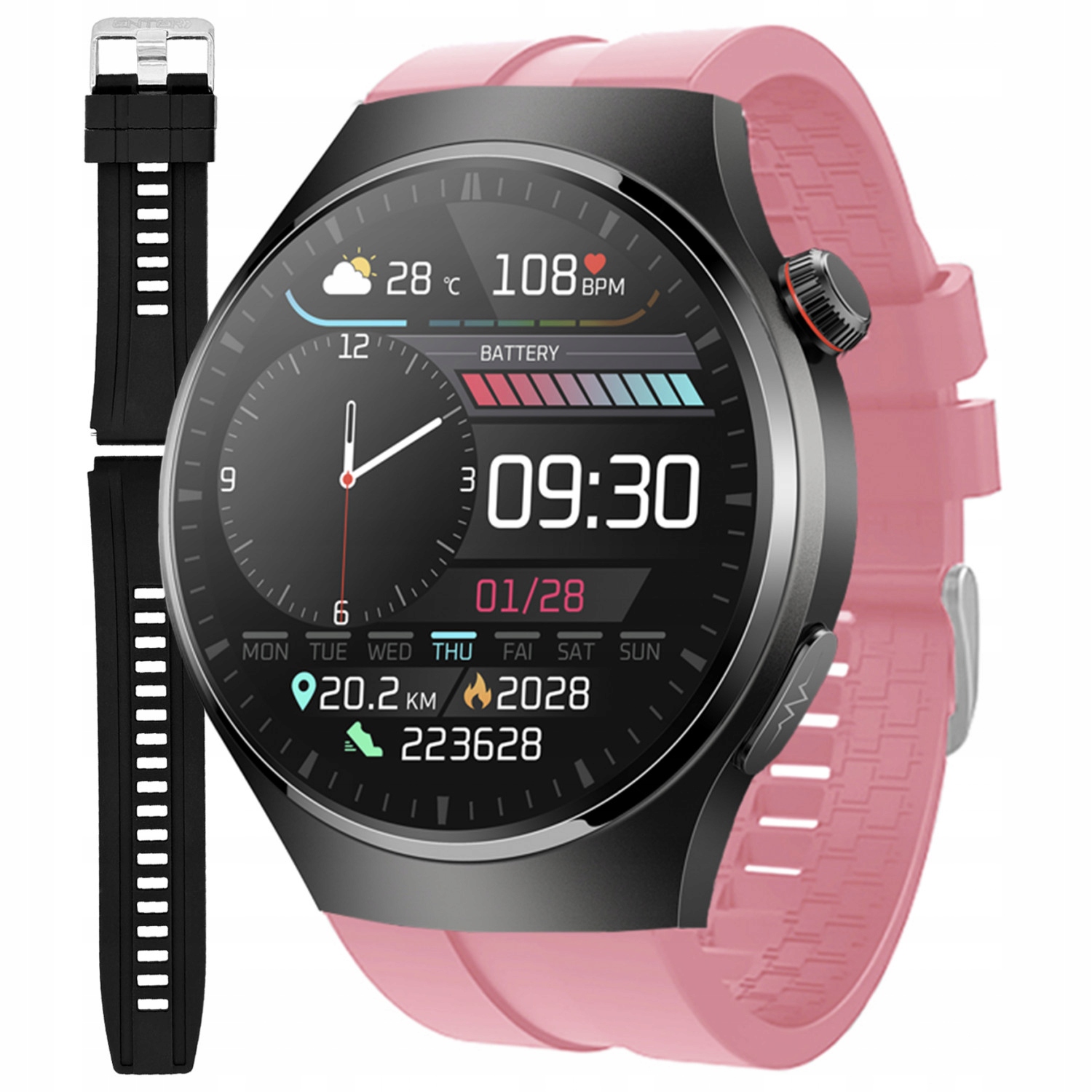 Chytré Hodinky Pánské Hodinky Enter Ekg Měření Cukru Puls Tlak Hovoru Pl