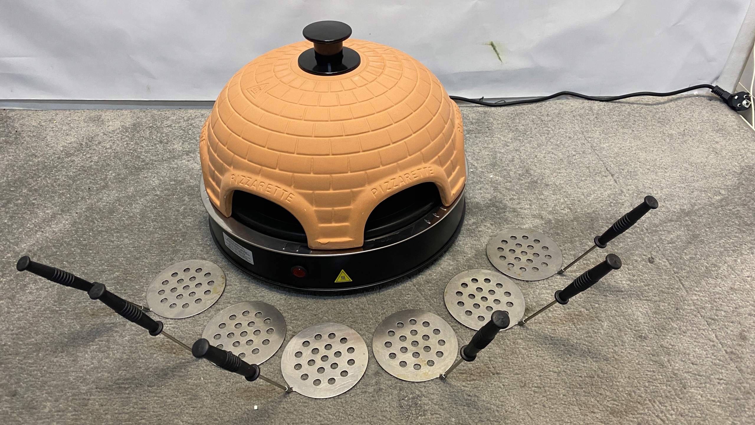 Elektryczny piec do pizzy 1200W + 6 SZPATUŁEK Marka Emerio