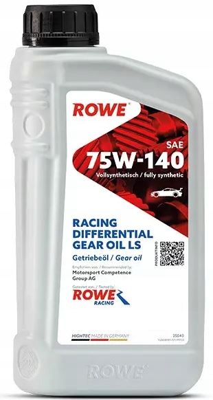 Hightec Racing Differential Gear Oil 1L 75W-140 Ls Rowe 25040-0010-99 Rowe