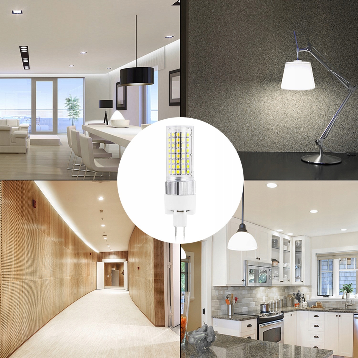 Żarówka LED G8.5 12W=96W Neutralna Biel 2szt Rodzaj gwintu G8,5