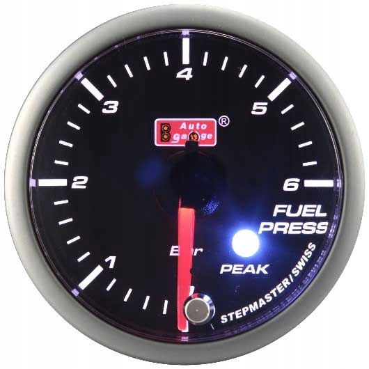 Indikátor tlaku paliva Auto Gauge Sm Peak 52 mm 2 farby podsvietenia