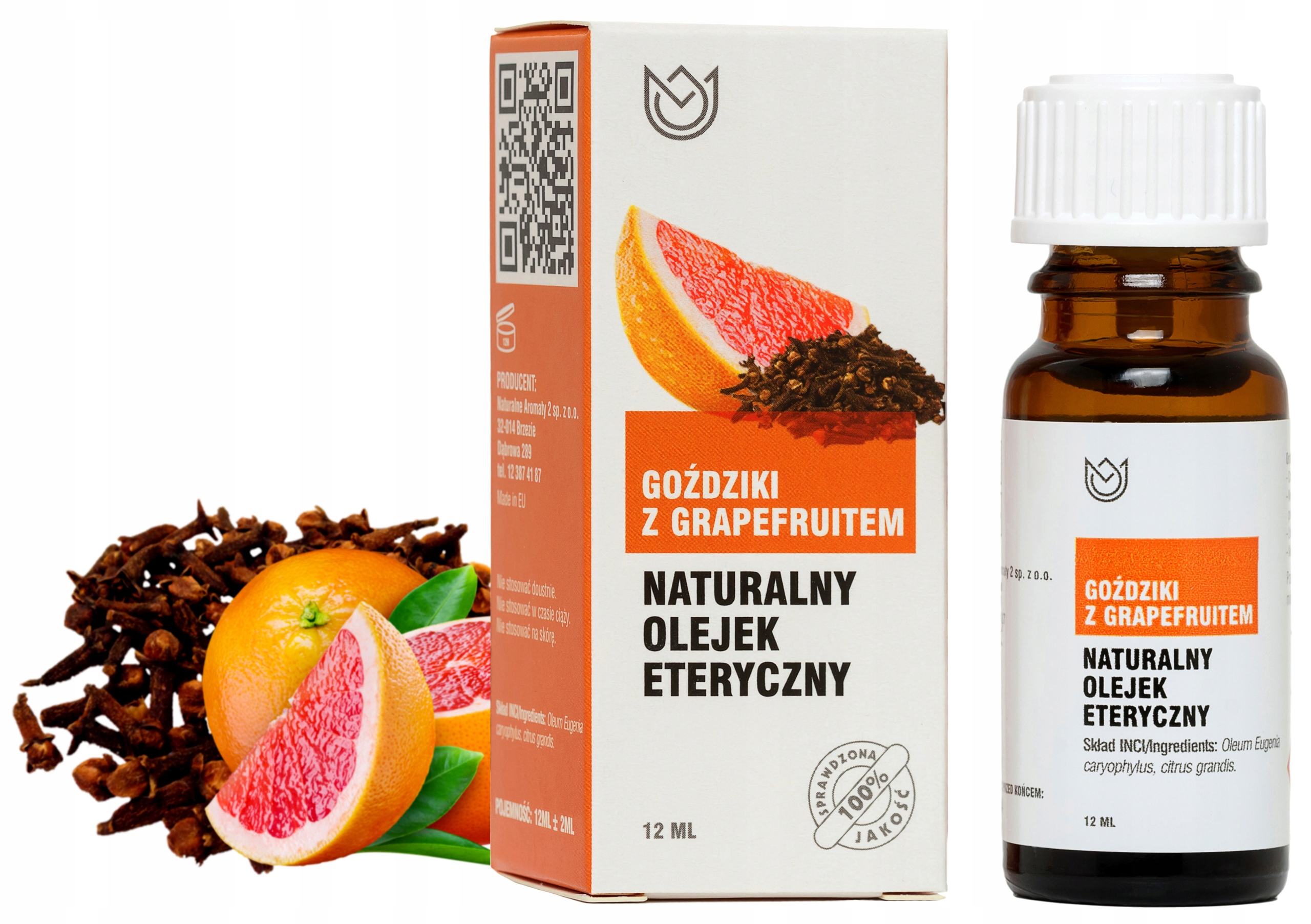 

Goździki Z Grapefruitem Olejek Eteryczny 12 ml