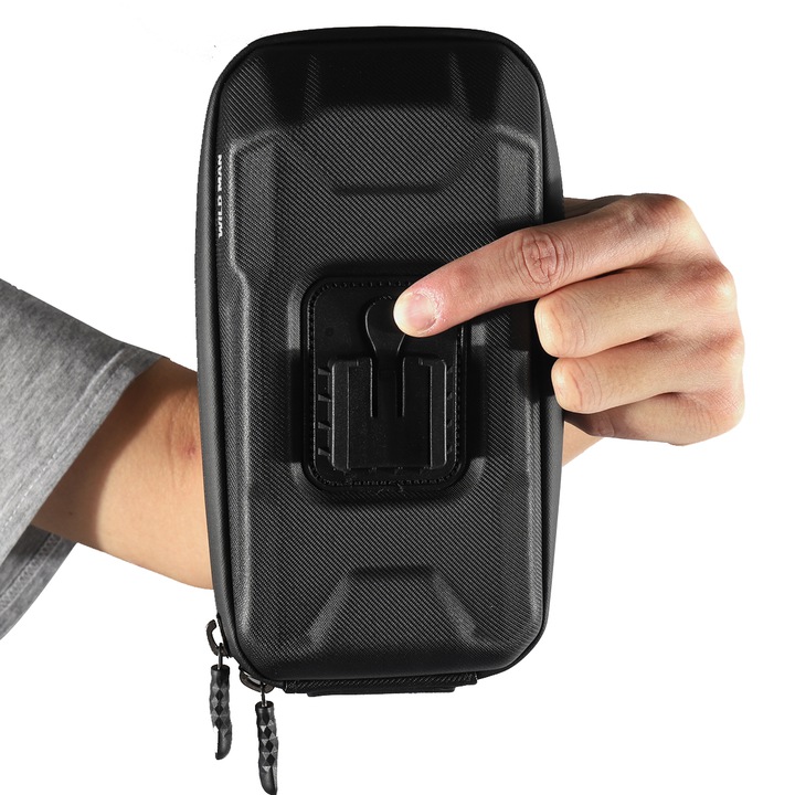 UCHWYT ETUI NA TELEFON SAKWA TORBA ROWEROWA NA KIEROWNICĘ WODOODPORNA Waga 250 g