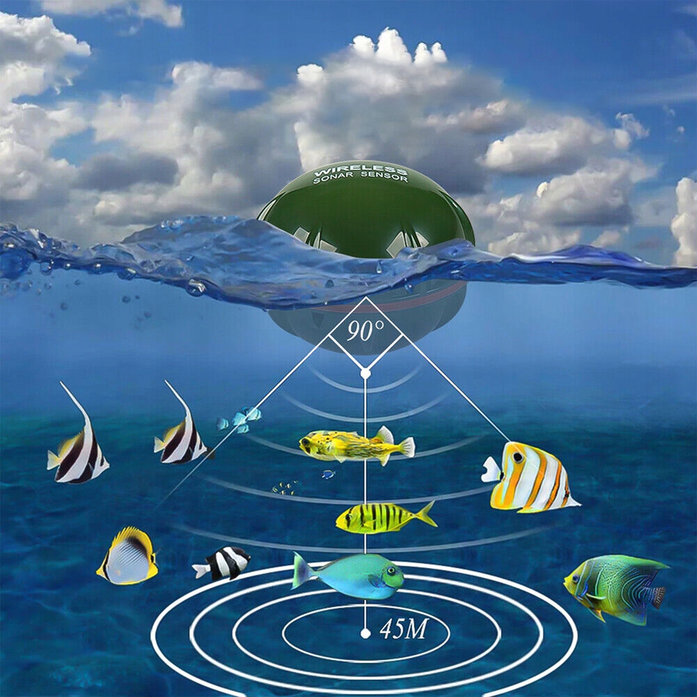 ECHO-SONDA ECHOSONDA WĘDKARSKA SONAR BEZPRZEWODOWA DO ŁÓDKI ZANĘTOWEJ 100M Marka Inna