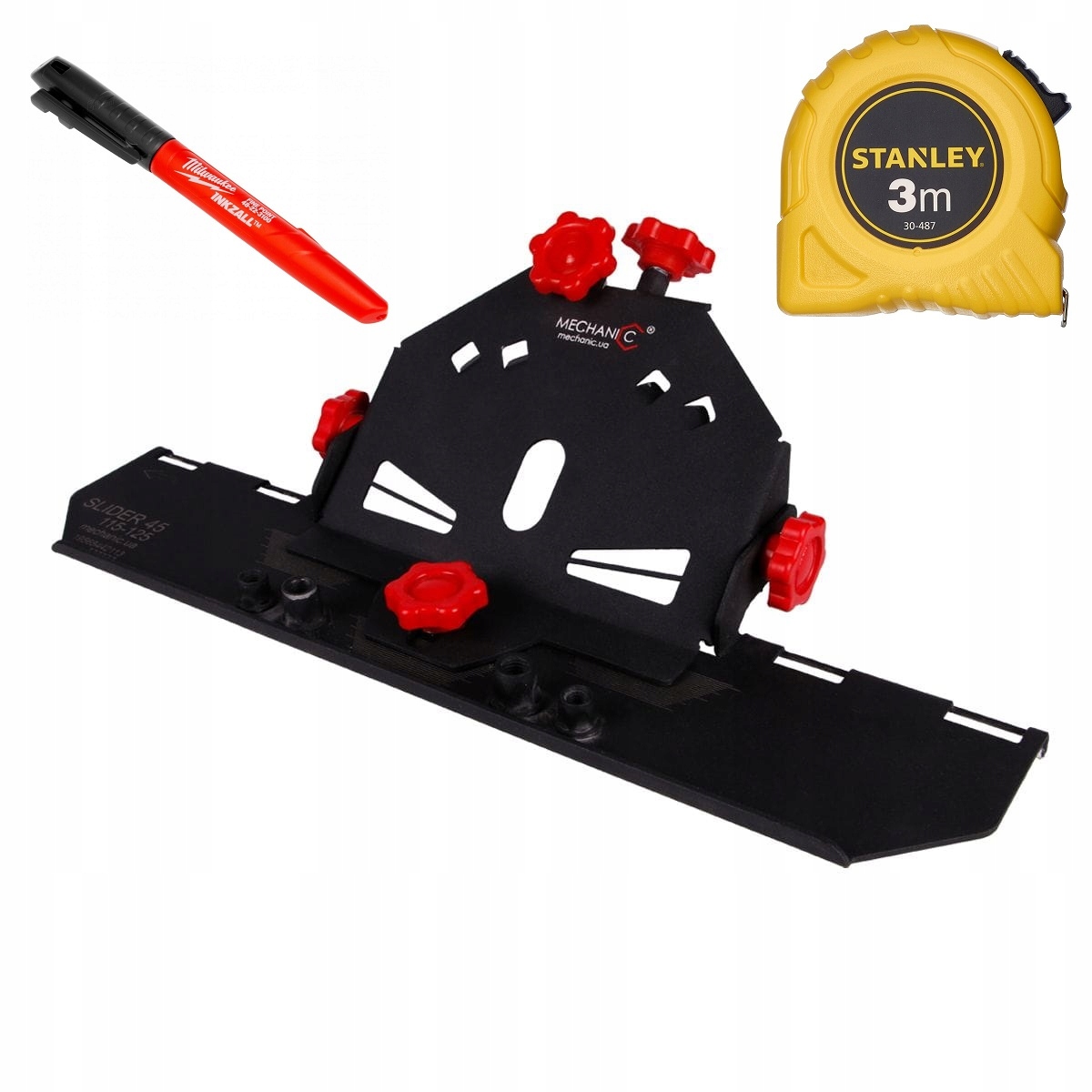 Przystawka do ukosowania płytek 45° Mechanic Slider V2+marker+miara 3m