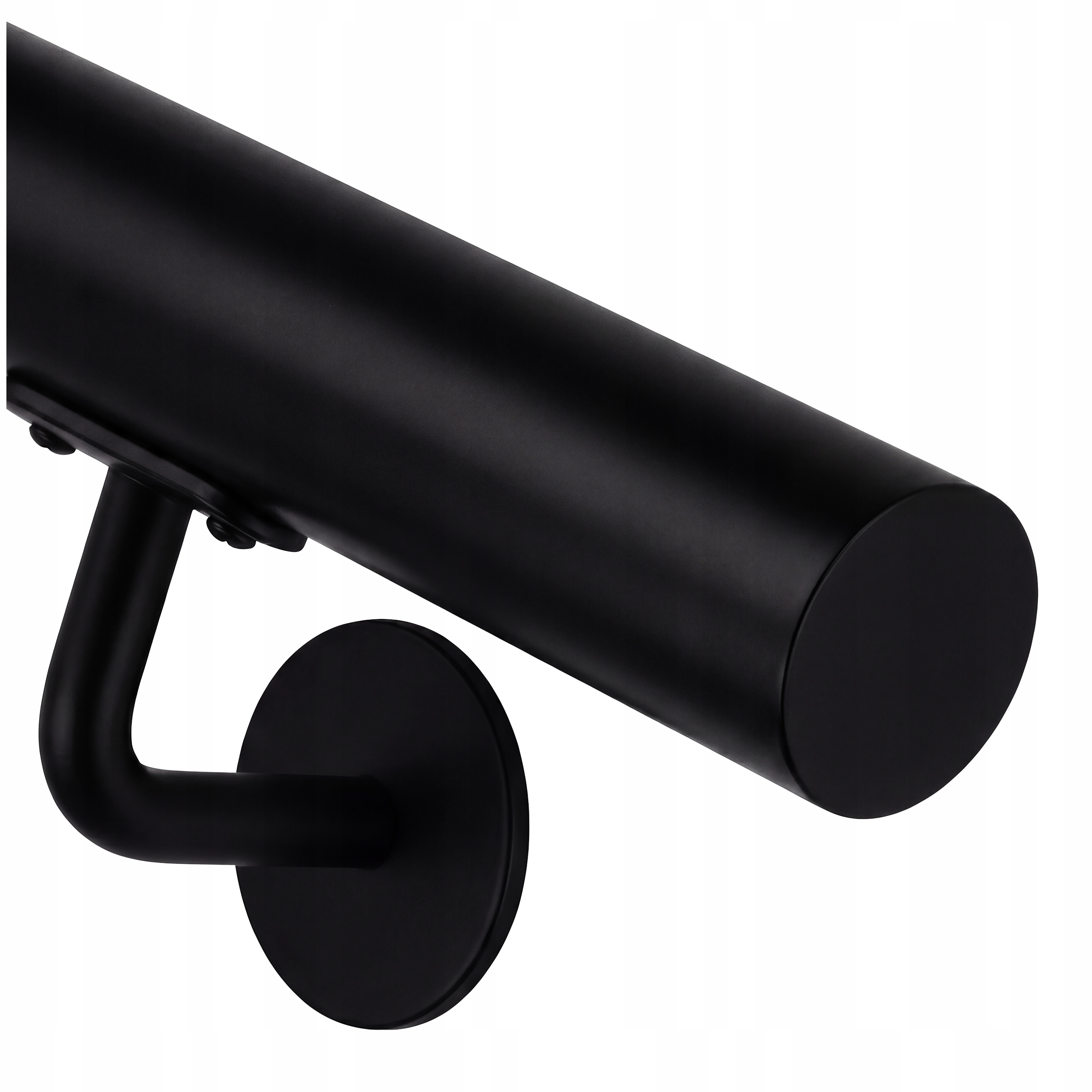 Stěnové zábradlí Schodišťové Černé 130 cm Nerezová ocel fi 42 mm Loft M8