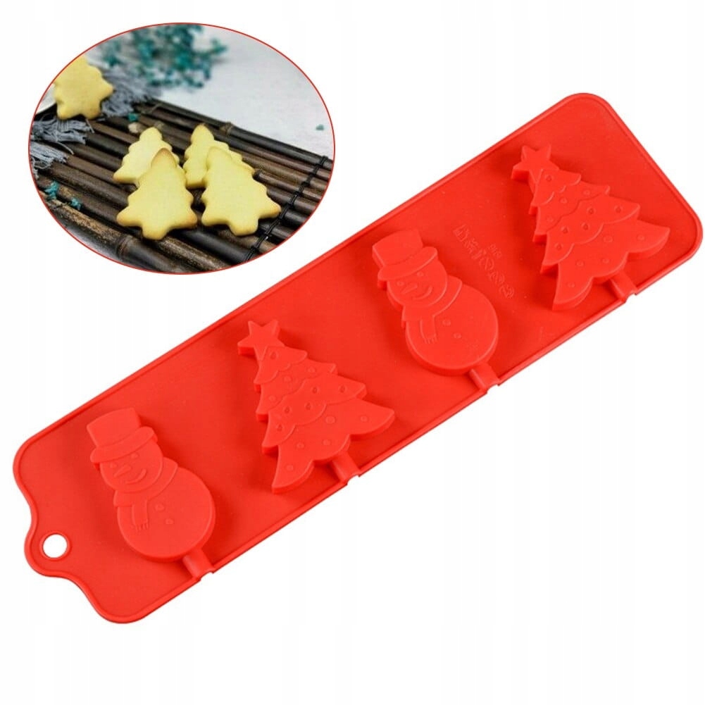 

Forma silikonowa do lizaków choina bałwanek