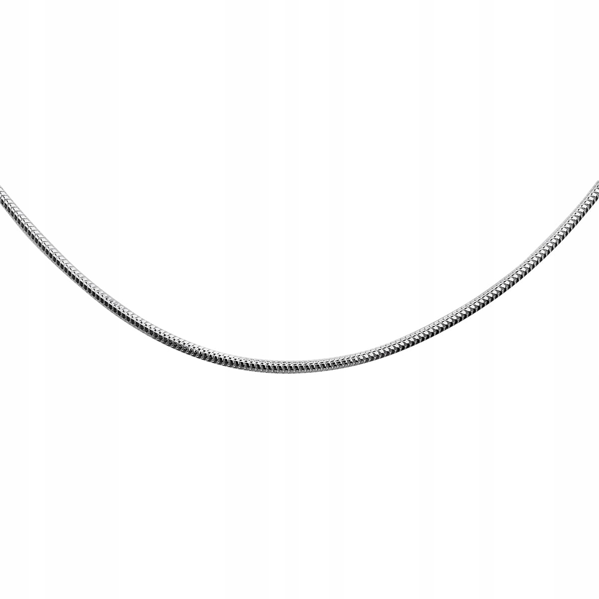 Řetízek snake osmihranný rhodiovaný jemný 45 cm stříbro o ryzosti 925