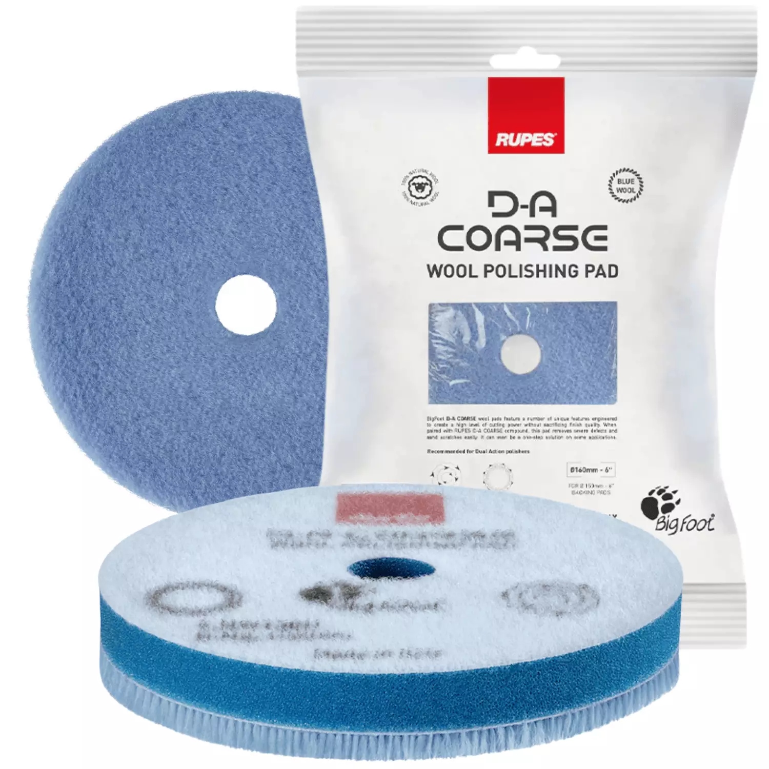 Rupes Coarse Wool Polishing Pad 80mm