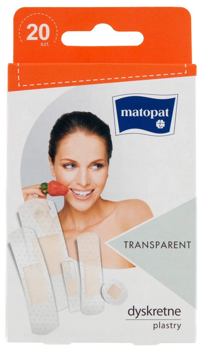 

Plastry Przezroczyste Transparent Dyskretne 20szt.