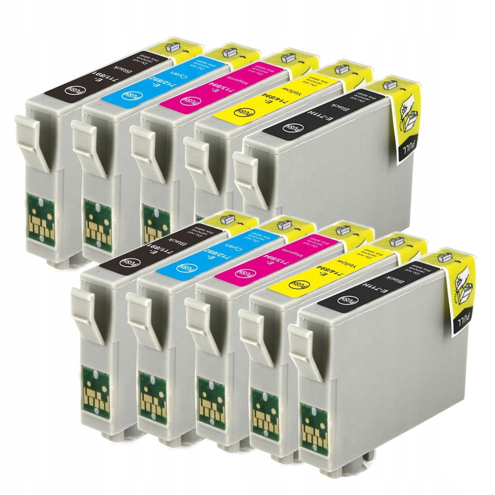 

10x Tusze Do Epson SX115 SX215 SX218 T0711 T0714