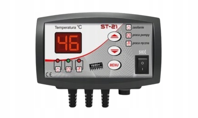 

Tech Sterownik ST-21 Do Pompy C.o. Antystop Czarny