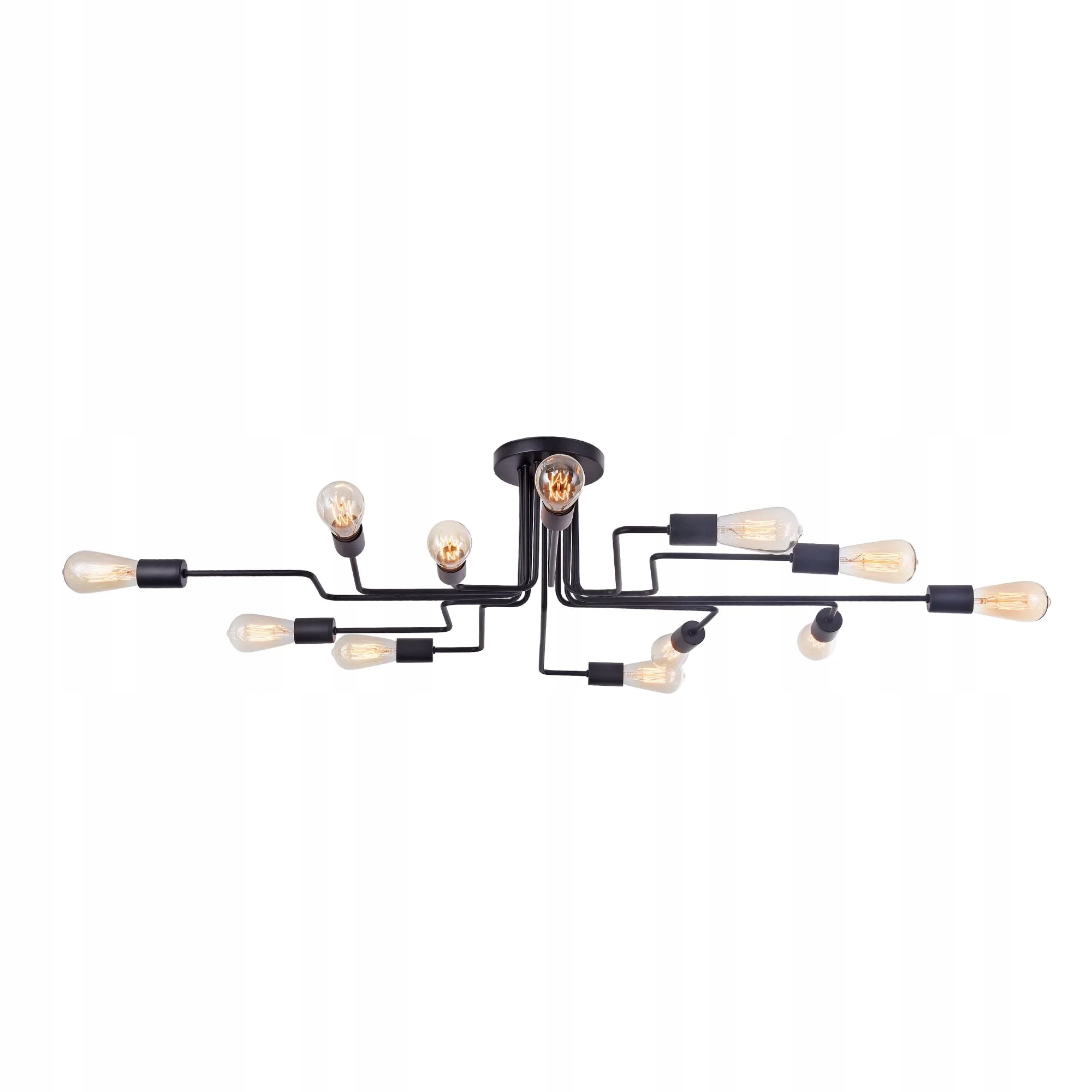 Stropná lampa pavúk čierna kovová loft moderná 12 bodov 123 cm Maytoni