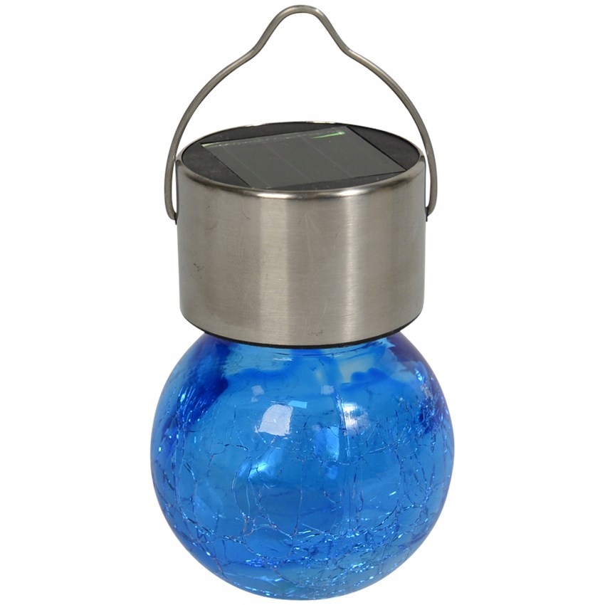 SZKLANA KULA SOLARNA OGRODOWA LAMPA LED ZIELONA Kolor odcienie zieleni