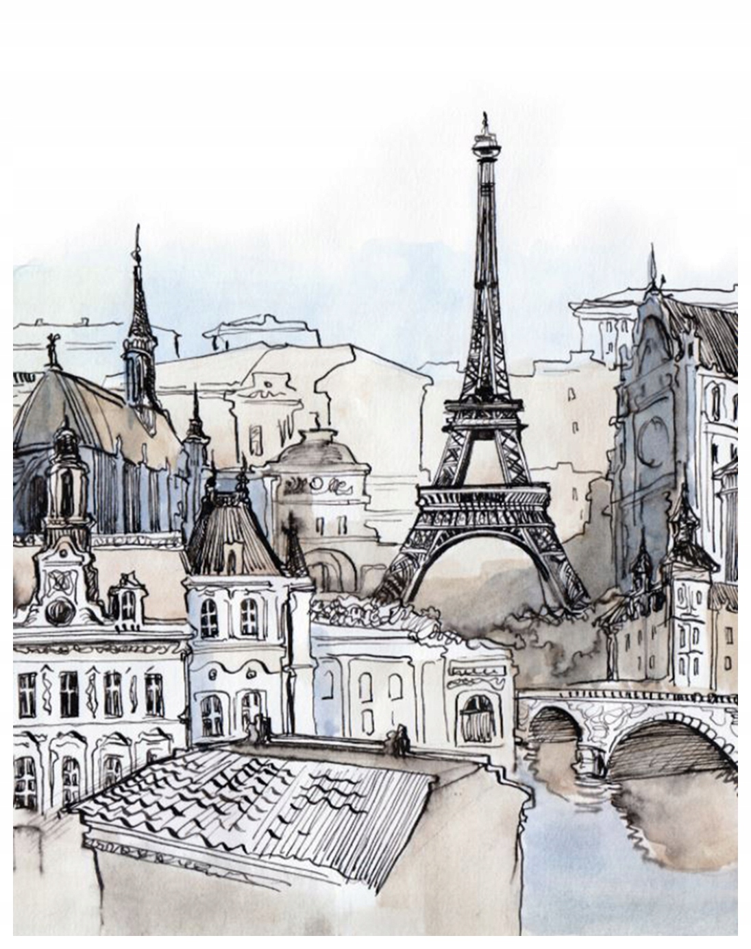 Fototapeta Město Paříž 200x255 struktura 350 g