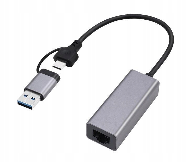 Adapter Usb-c Usb 3.1 (M) do RJ-45 (f) 2500 Mbps Gembird