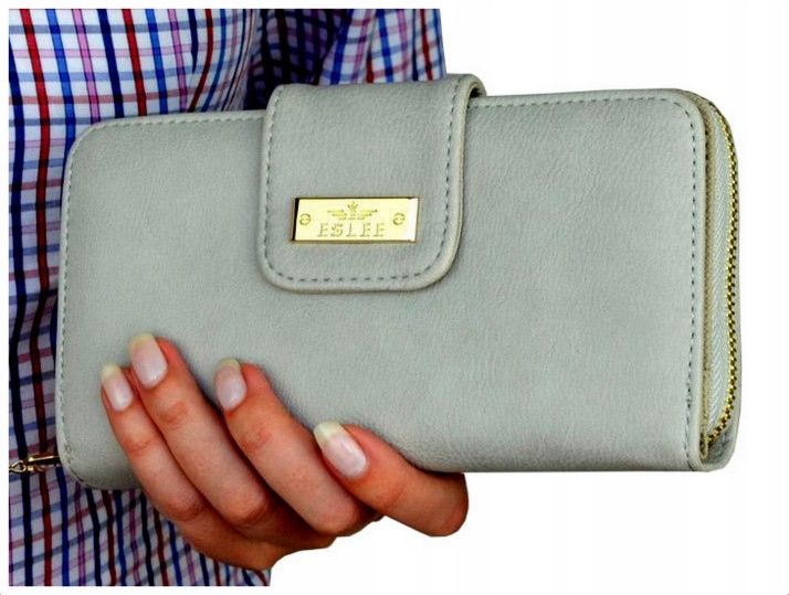 

Portfel Damski Duży Torebka Portmonetka Podwójny