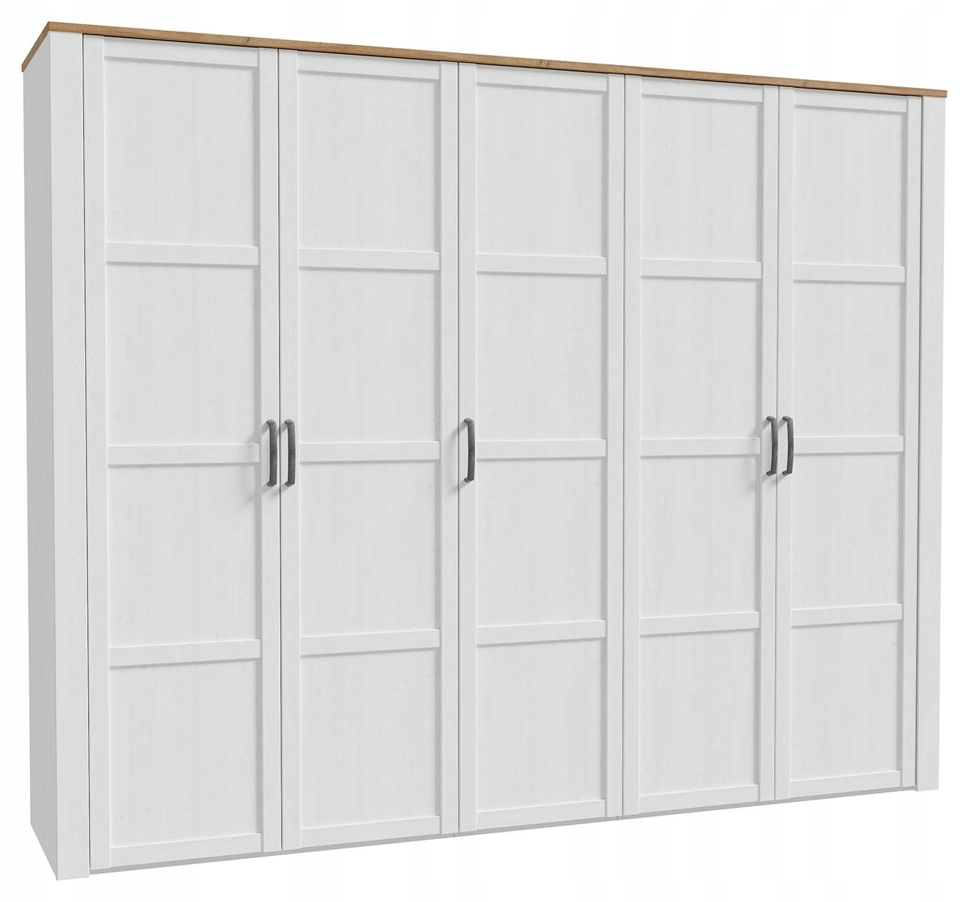 Pojemna szafa ubraniowa CHISBURY BHLS951 Biały, FORTE Marka Forte