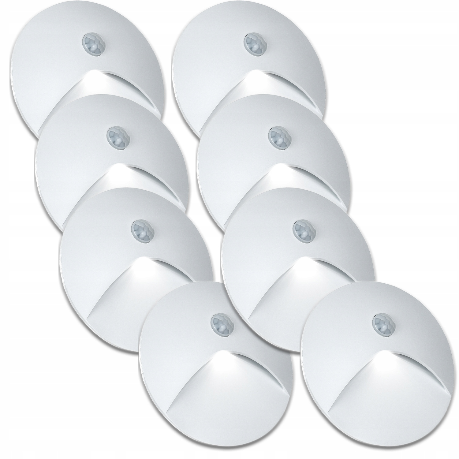 8 X Hliníková Schodišťová Objímka, Bílé Osvětlení Schodů, Světlo Na Schody