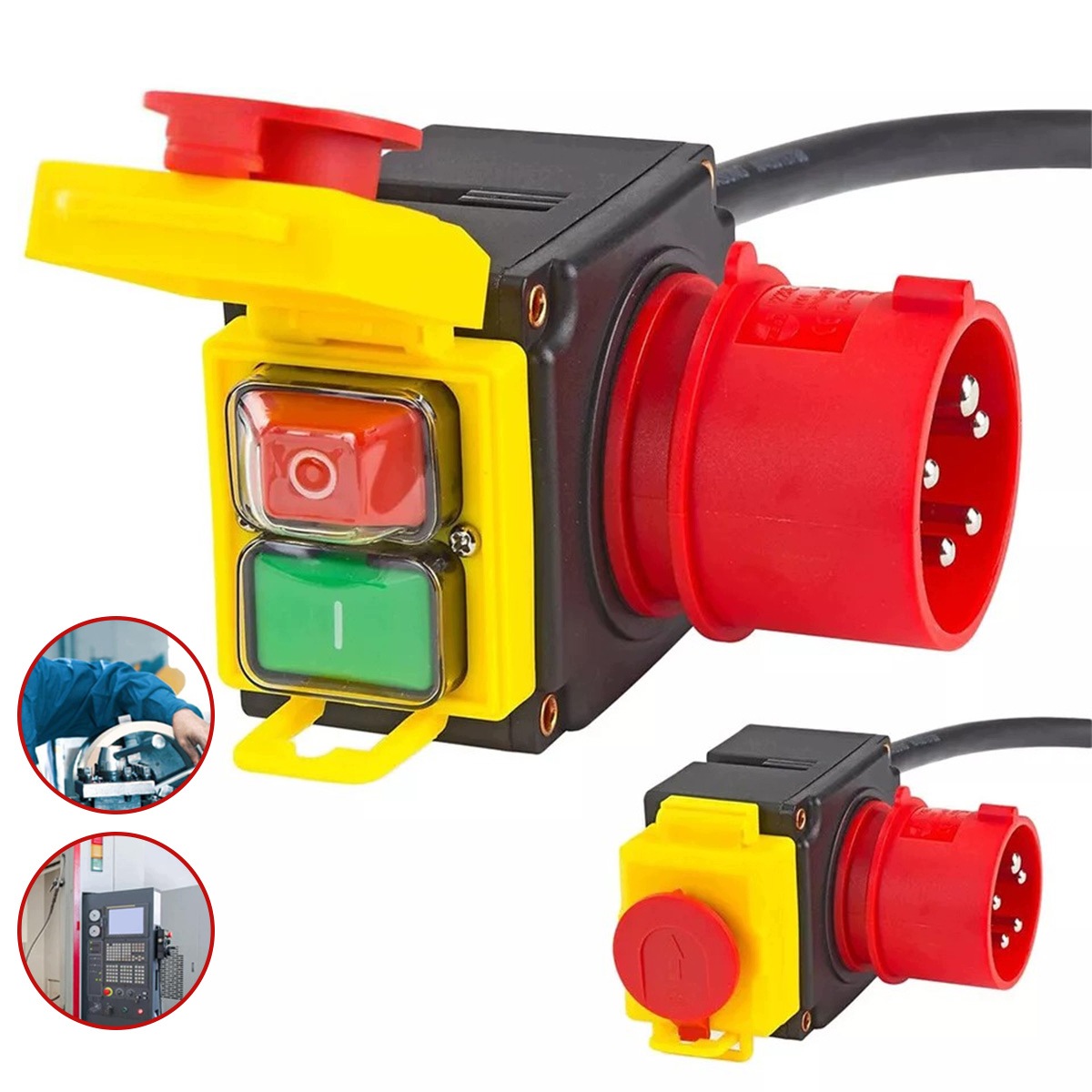 Rojfázový silový spínač strojový 400V 16A pro motor