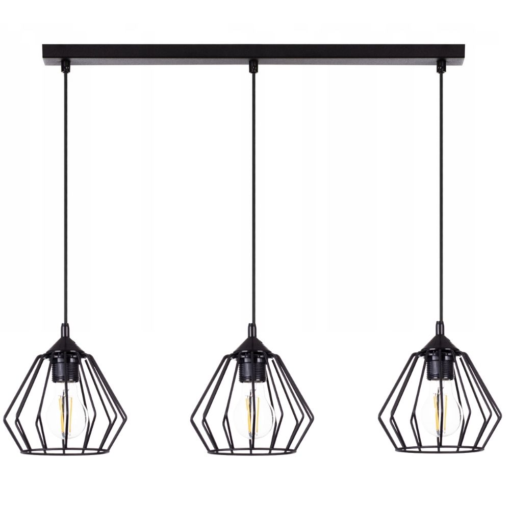 Design Stropní Svítidlo Lustr Převis Diamant Edison