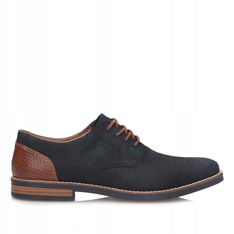 Pánské polobotky Rieker 13509-14, modré, šněrovací