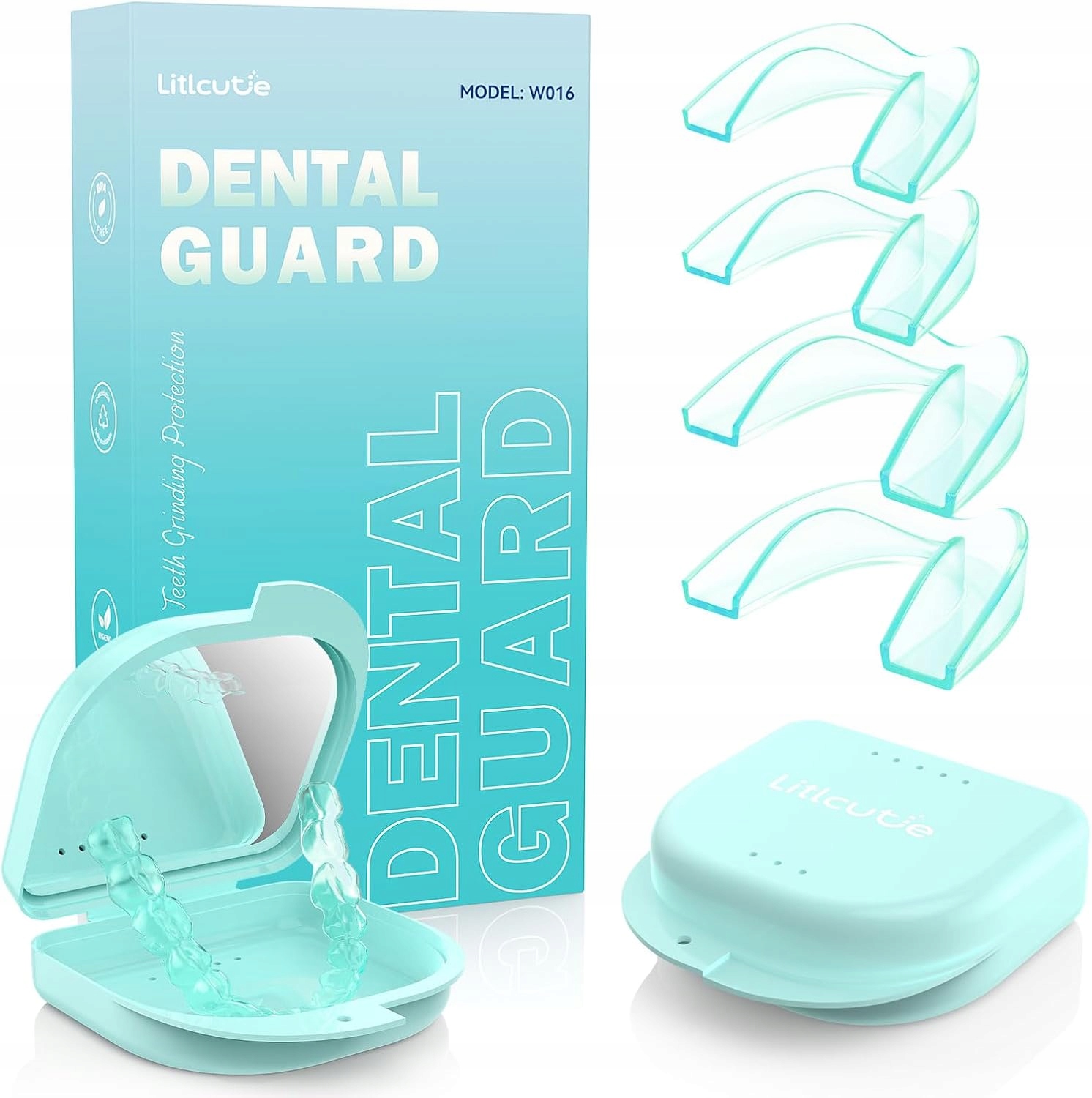 4x Premium Litlcutie szyna relaksacyjna na bruksizm zgrzytanie zaciskanie