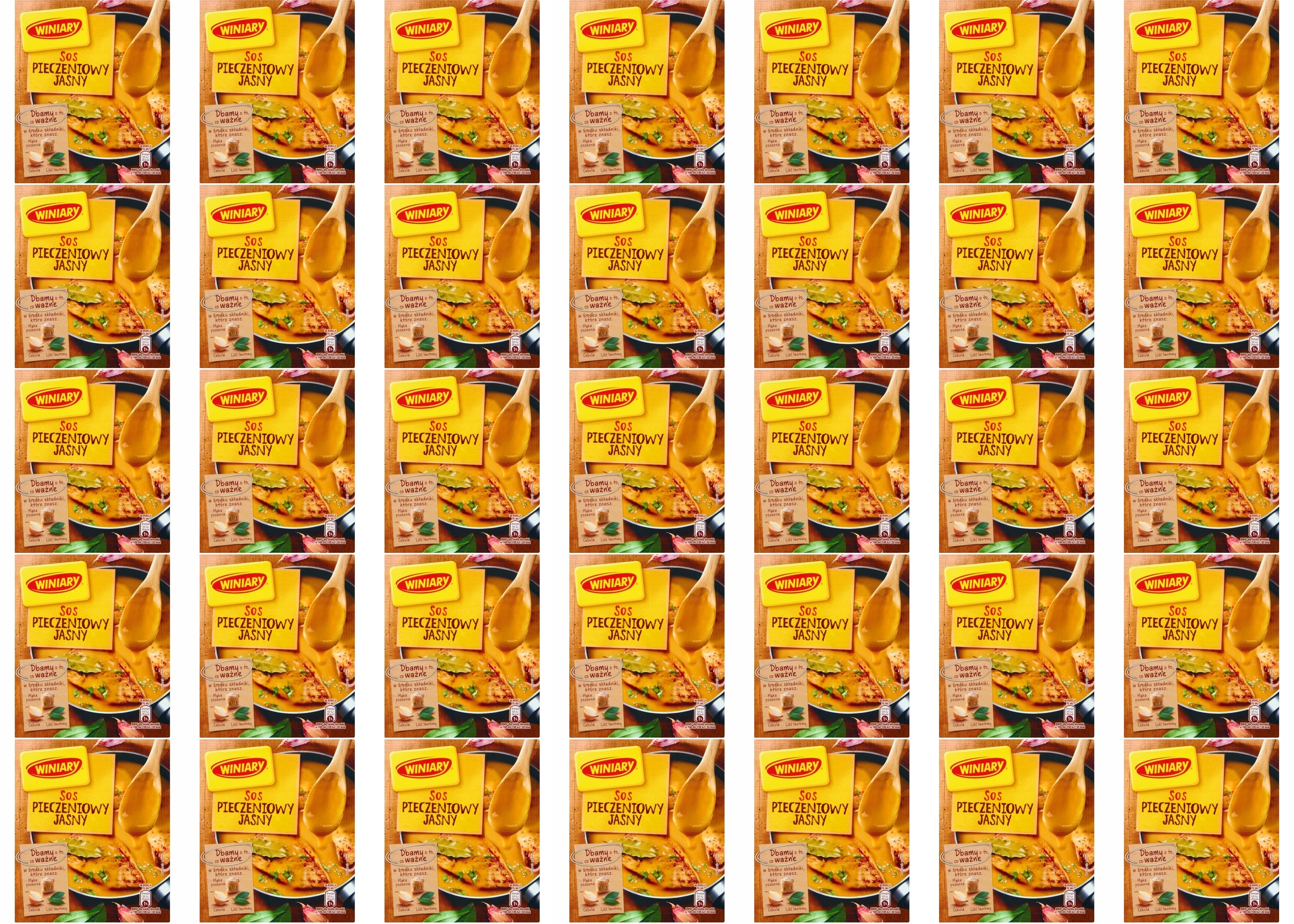 35x 27g Winiary Sos pieczeniowy jasny Karton