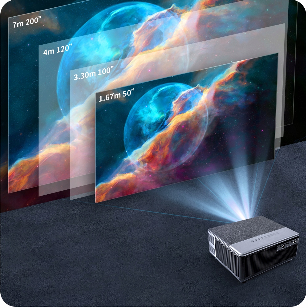 MEGA JASNY! RZUTNIK PROJEKTOR LED ANDROID JAKOŚĆ 30000 LM maXvision PREMIUM Kontrast (x:1) 50000