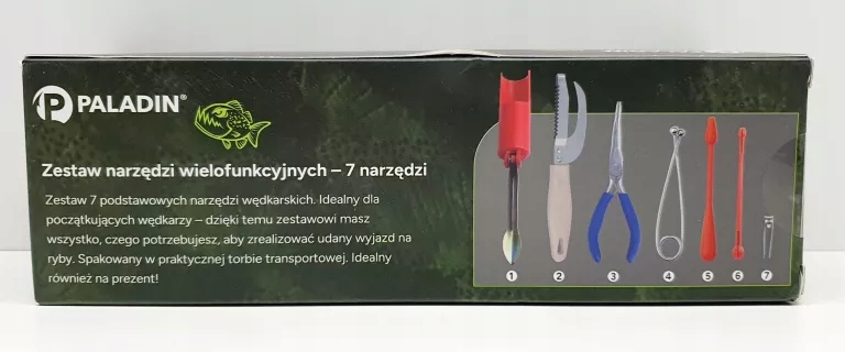 Paladin Zestaw Narzędzi Wielofunkcyjnych 7 Narzędzi Wędkarskich