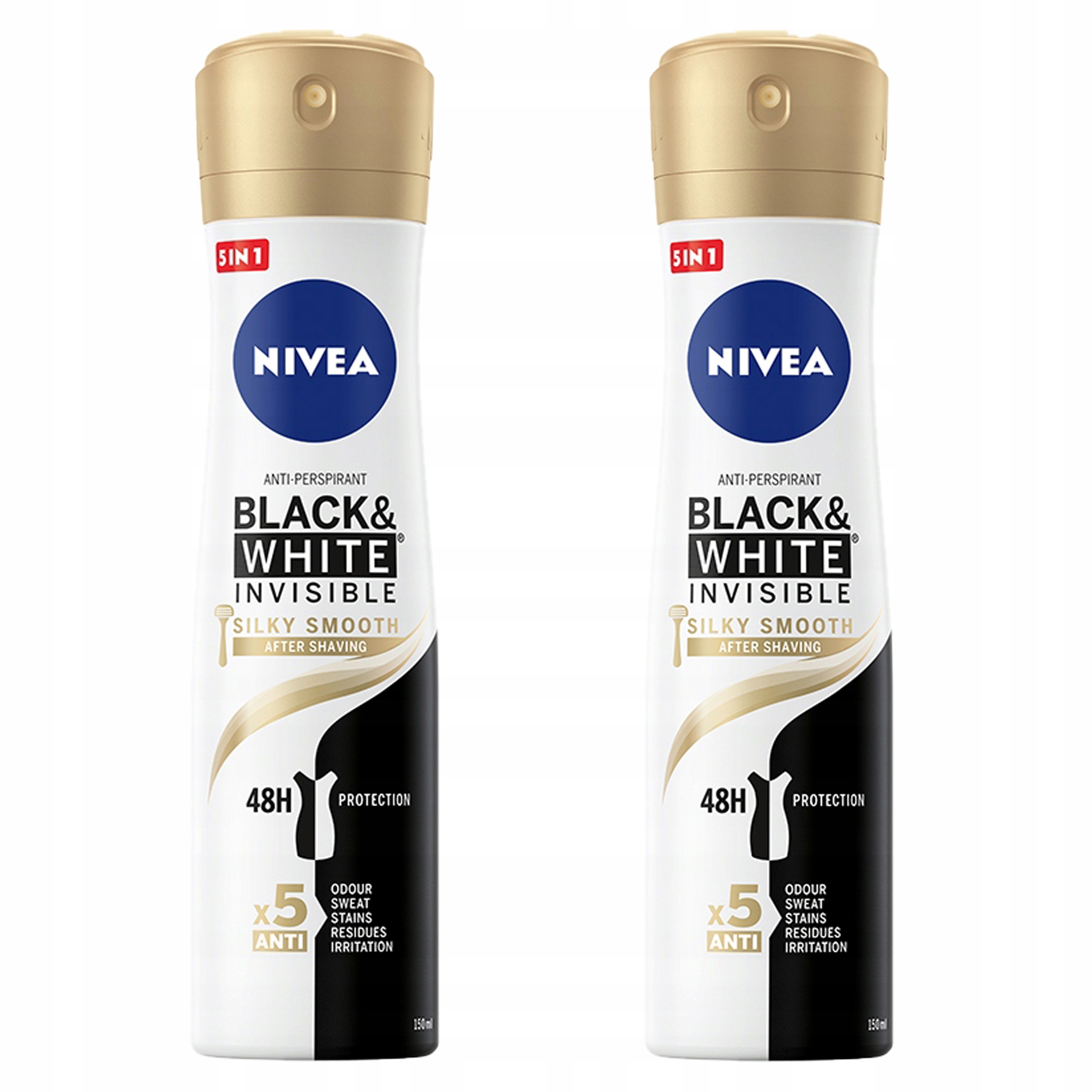 

Nivea Antyperspirant Black&White spray 2x150ml