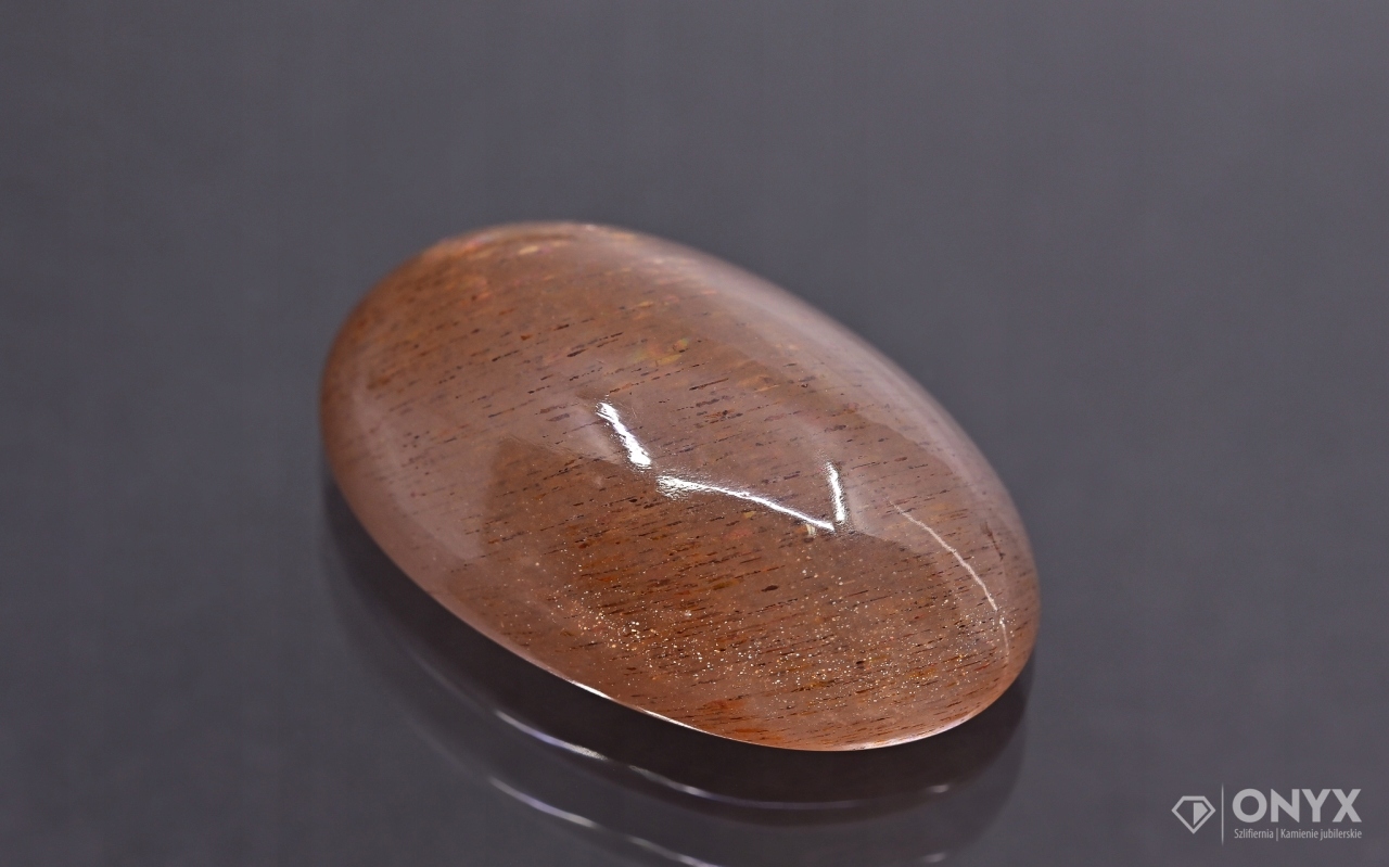 Solární kámen kabošon ovál 31,5x20,5 mm