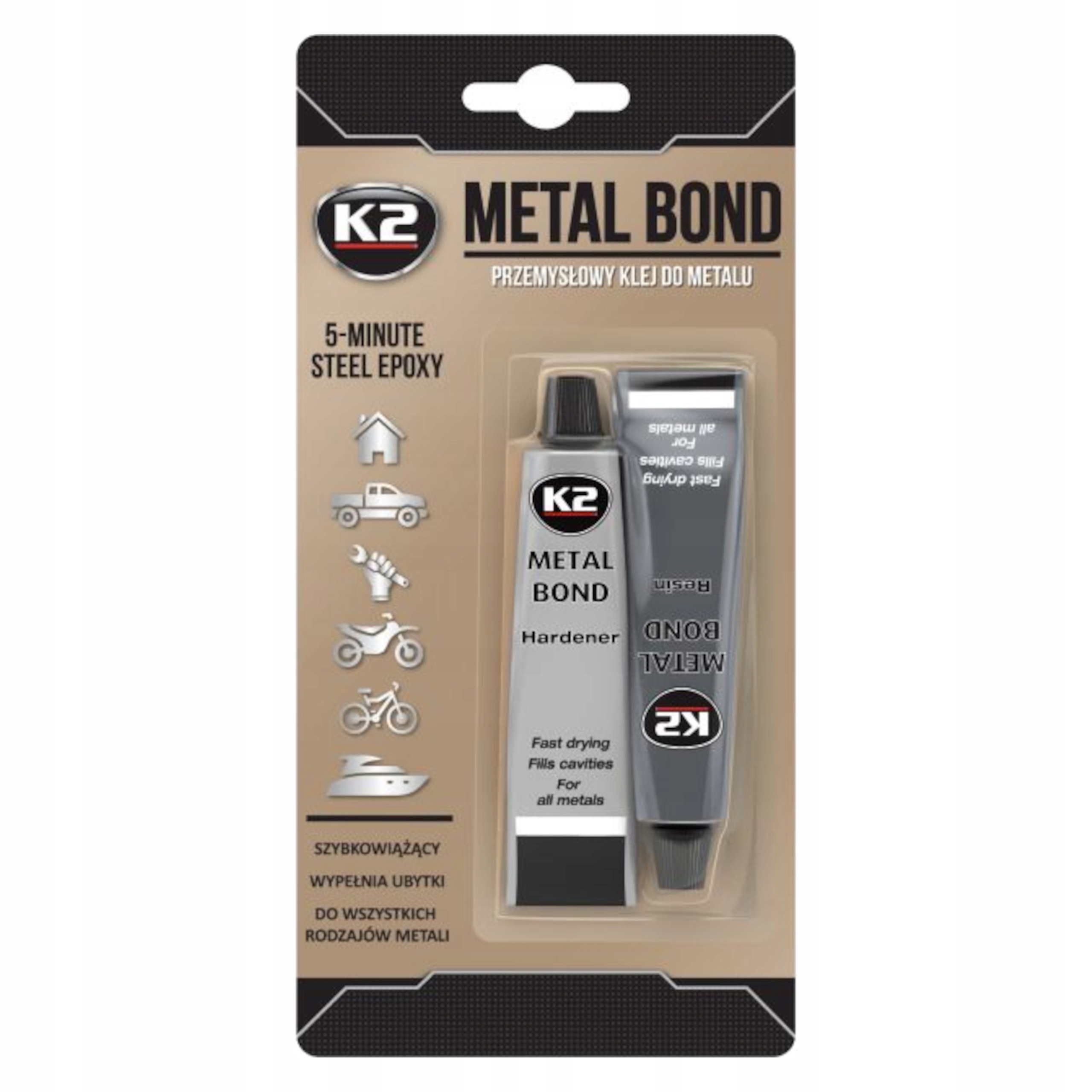 K2 Metal Bond Klej epoksydowy dwuskładnikowy