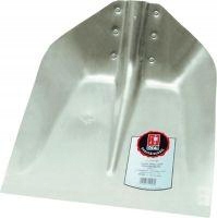 Uhlíková lopatka stříbrná 380 x 380 mm bez násady a ochranného okraje Ideal
