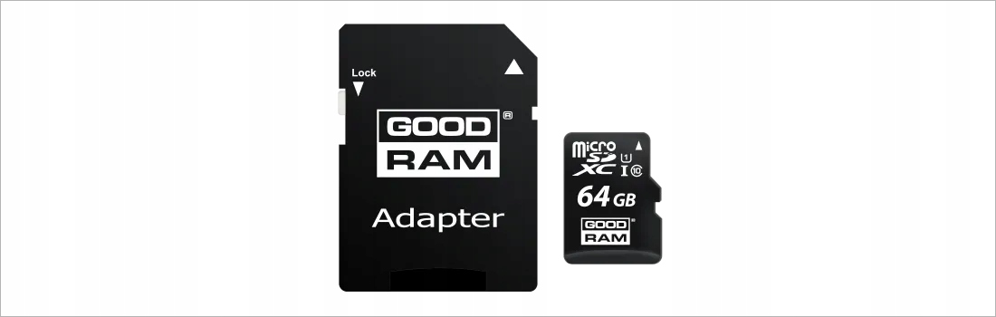 micro SDXC Karta pamięci Goodram M1AA-0640R12 64 GB Adapter Kod producenta M1AA-0640R12