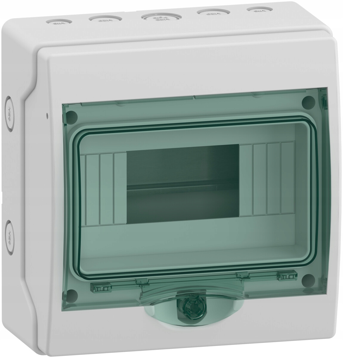 Mini nástěnný rozvaděč Mureva (bývalá Kaedra) IP65 mMRV-1-8-NT-T dveře