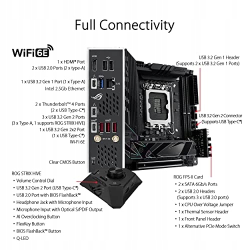 ASUS ROG Strix Z790-I Gaming WiFi Płyta Główna DDR5 mini-ITX — miniatura 5