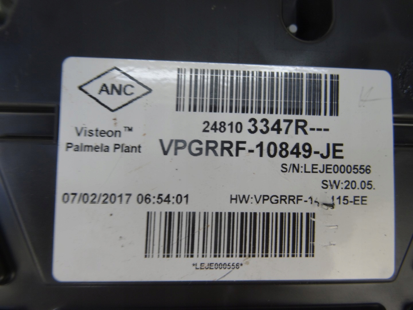 RENAULT CLIO IV 4 dials clock 248103347R 1.6 TCE RS