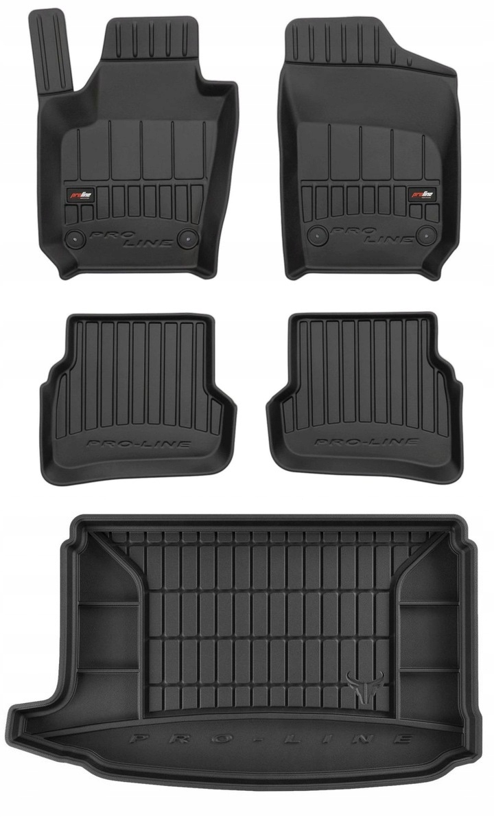 Set 3D gumové rohože Vw Polo 5 Hb 2009-2017 g