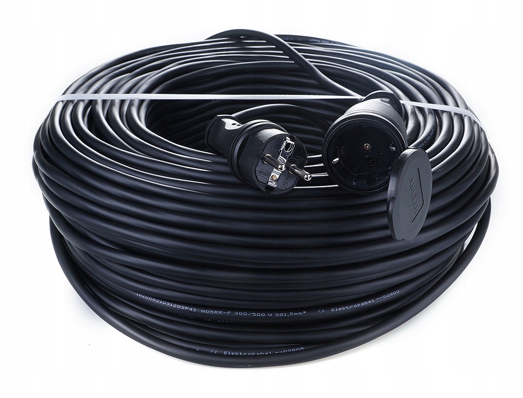 Predlžovací Kábel gumová stavebná guma 1 zásuvka 25 m Ow 3x1,5